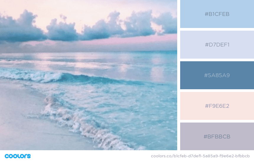 Soft Pastel - Blue Shades Color Palette