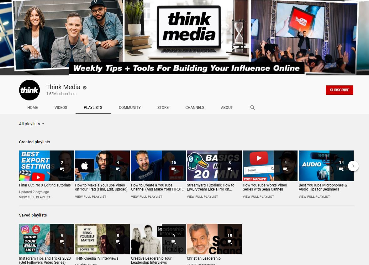 Think Media educational channel on YouTube