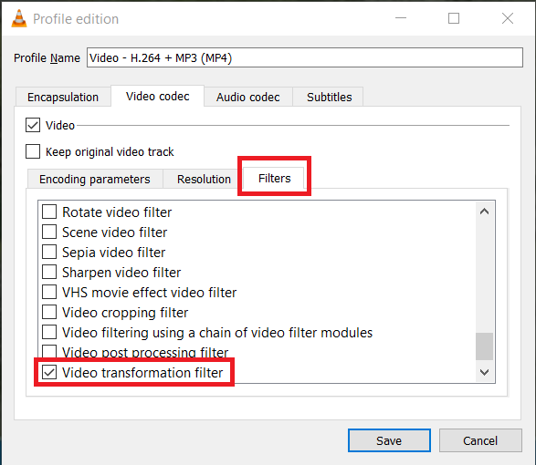how to rotate video with vlc step 11